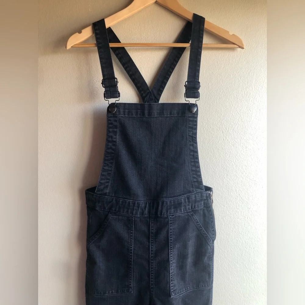 Madewell Women’s Denim Overall Jumpsuit Black Size Medium - Picture 9 of 15